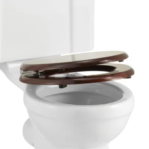 Burlington Toilet Seat Soft Close Mahogany