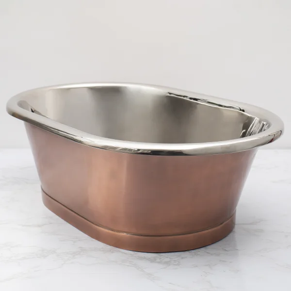 Bc Designs Antique Copper Basin With Nickel Inner Antique Copper/nickel