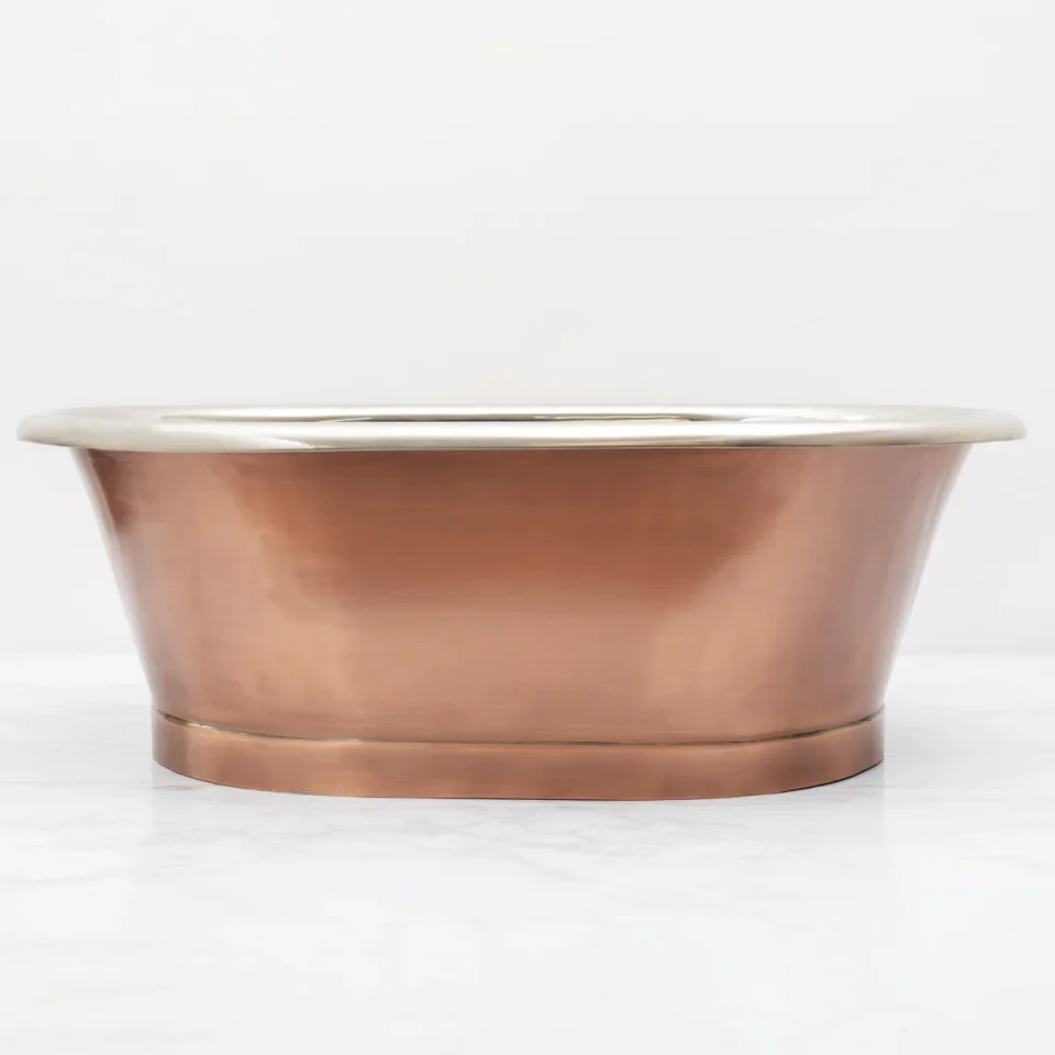 Bc Designs Antique Copper Basin With Nickel Inner Antique Copper/nickel detail view - Image 2