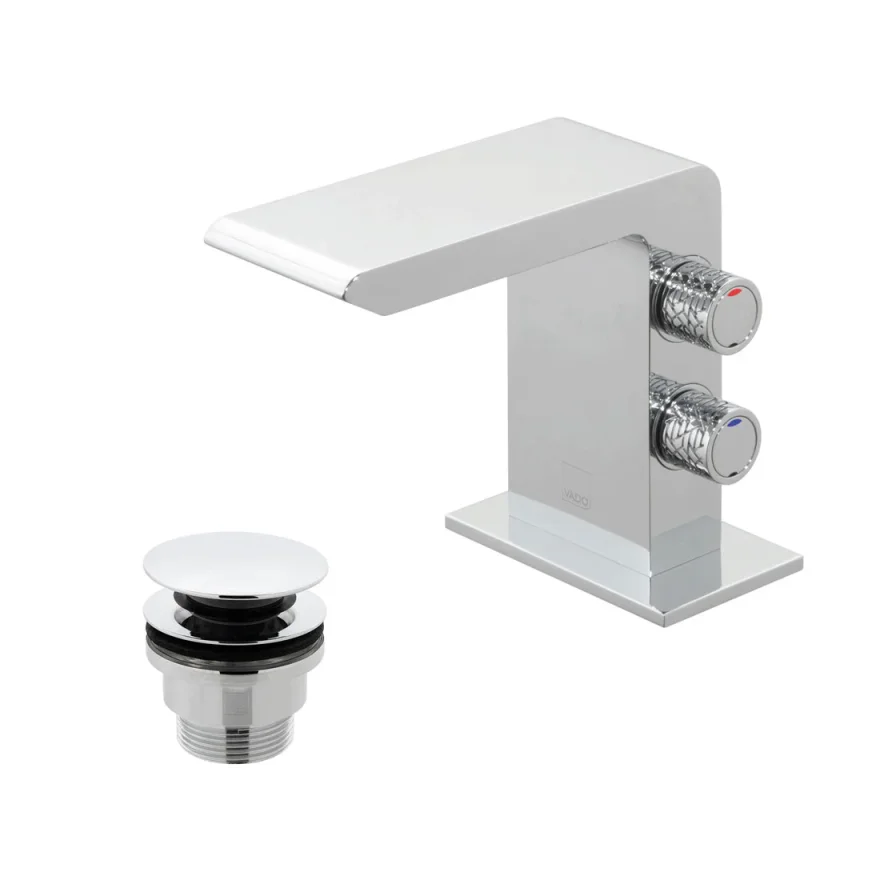 Vado Omika Mini Mono Basin Mixer With Universal Waste Chrome product image - Image 1