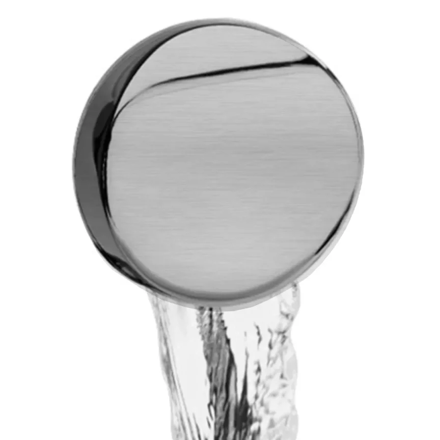 Bc Designs Overflow Filler & Push Down Waste Brushed Chrome product image - Image 1