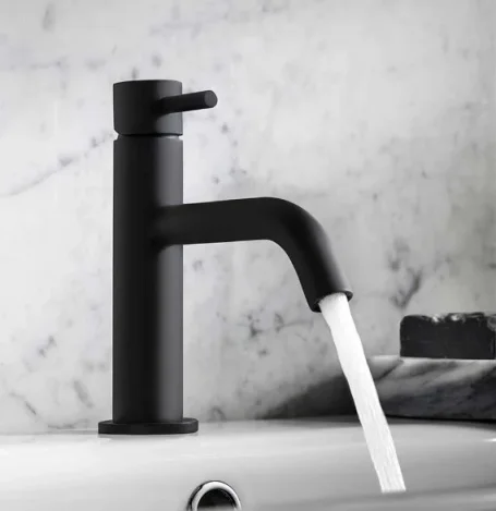 Crosswater Mpro Basin Monobloc No Waste Deck Mounted Matt Black detail view - Image 3