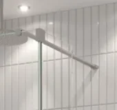 Crosswater Gallery Glass Wall Brace Brushed Nickel