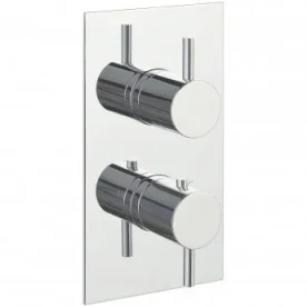 Just Taps Thermostatic Concealed 2 Outlet Shower Valve Chrome product image - Image 1