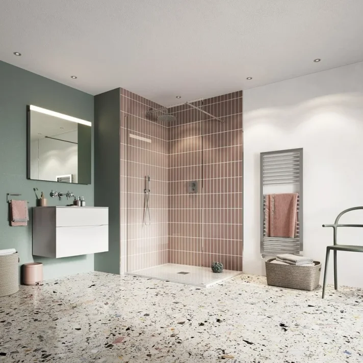 Crosswater Crossbox Push Mpro 2 Outlet Trim & Levers Chrome detail view - Image 3