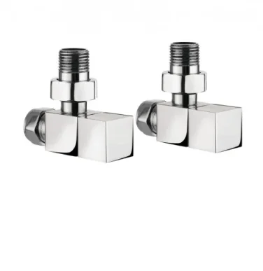 Crosswater Elite Angle Wall Mount Square Rad Valves Chrome