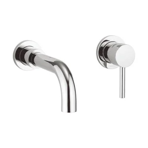 Crosswater Fusion Basin 2 Hole Set Wall Mounted Chrome