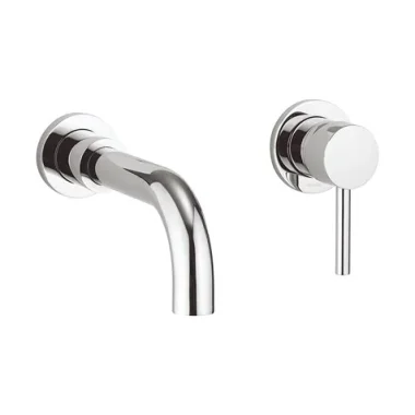 Crosswater Fusion Basin 2 Hole Set Wall Mounted Chrome product image - Image 1