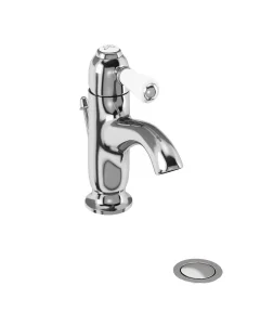 Burlington Chelsea Curved Basin Mono Tap With Pop Chrome