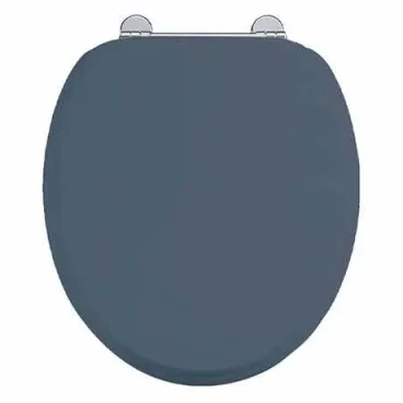 Burlington Chrome Soft Close Blue Seat
