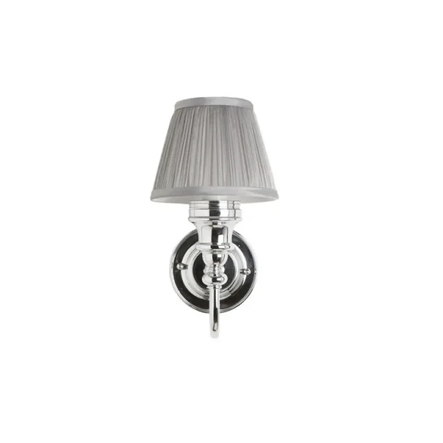 Burlington Ornate Base, Chiffon Silver Pleated Shade - Chrome product image - Image 1