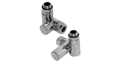 Vogue Dual Fuel Valves 1/2Inch 15mm - Chrome 75X65 detail view - Image 2