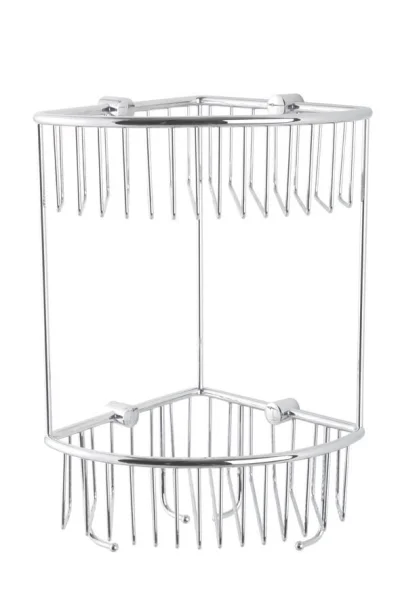 Eastbrook Double Corner Basket Chrome