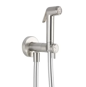 Crosswater Mpro Integrated Douche Valve, Handset & Holder Brushed Nickel