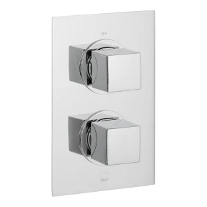 Vado Dx Mix 1 Outlet 2 Handle Concealed Thermostatic Valve Chrome