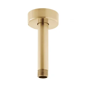 Vado Individual Fixed Head Ceiling Mounting Arm 100mm (4'') Brushed Gold
