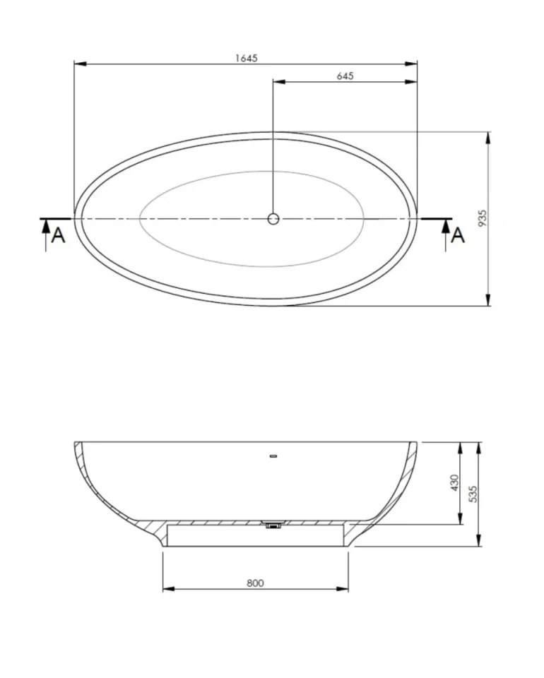 Bc Designs Divita Bath 1495 X 720 (no Waste) Light Fawn detail view - Image 2