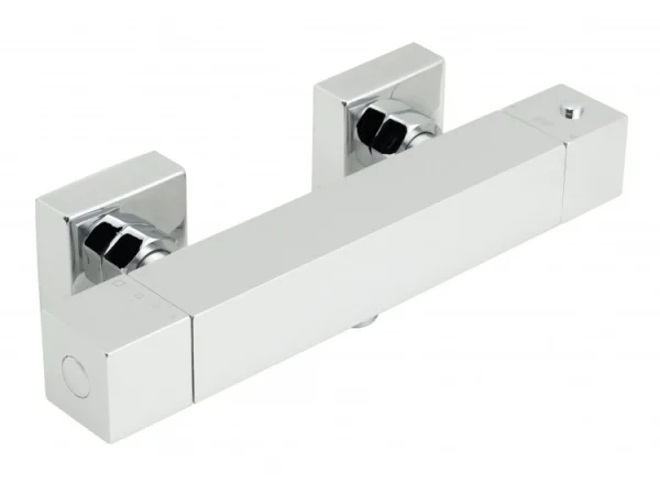 Vado T Exposed Thermostatic Shower Valve Wall Mounted Chrome