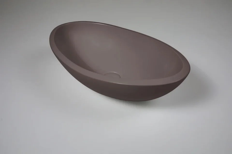 Bc Designs Kurv Basin 615 X 360 Mushroom product image - Image 1