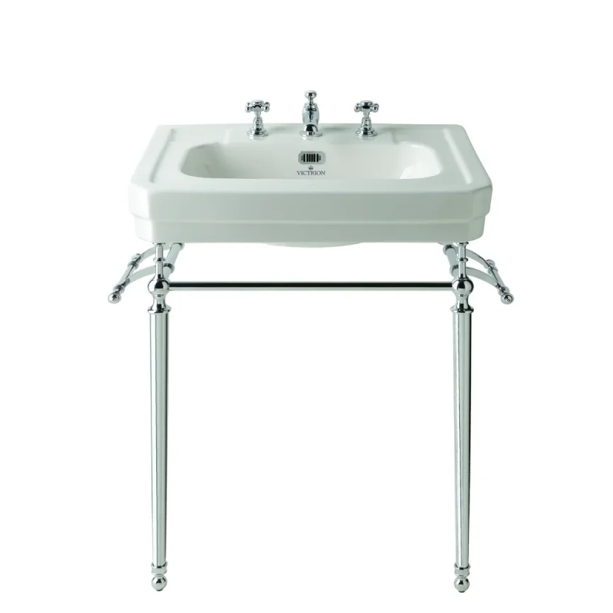 Bc Designs Victrion 540mm Basin 3th White detail view - Image 4