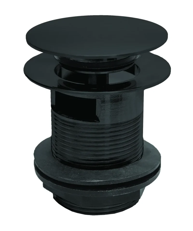 Bc Designs Push Down Bath Waste 70mm (slotted) Black Silk product image - Image 1