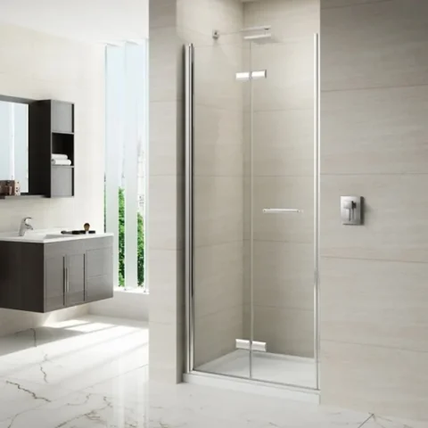 Merlyn 8 Series Frameless Hinged Bifold Door 900mm detail view - Image 3