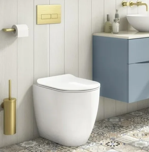 Crosswater Glide Ii Soft Close Toilet Seat 52 Matt White detail view - Image 2