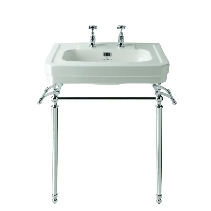 Bc Designs Victrion 540mm Basin 2th White detail view - Image 4