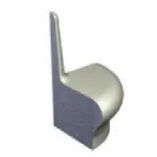 London Showers Em Highback Shower Seat Round