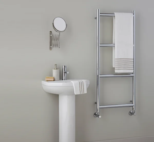 Vogue Grace Towel Radiator Heating Only - Chrome 800X500