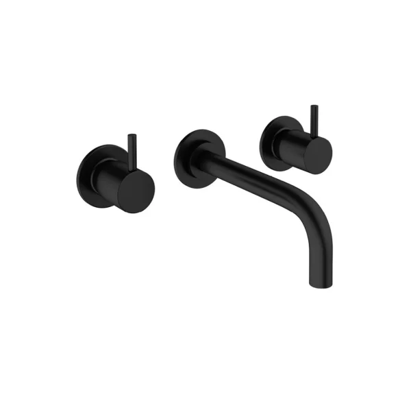 Crosswater MPRO Basin 3 Hole Trim Set Matt Black