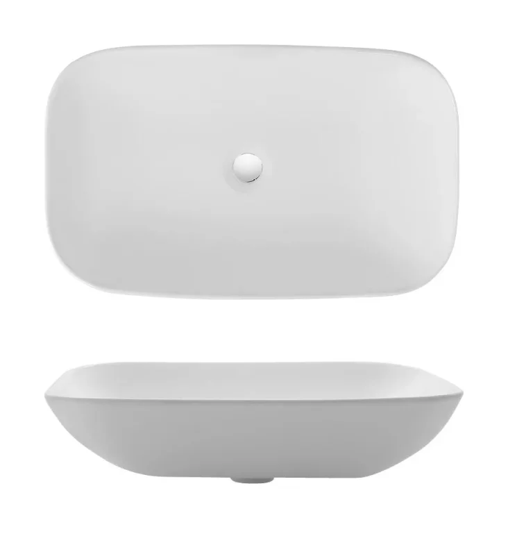 Crosswater Serene Counter Basin No Overflow White detail view - Image 4