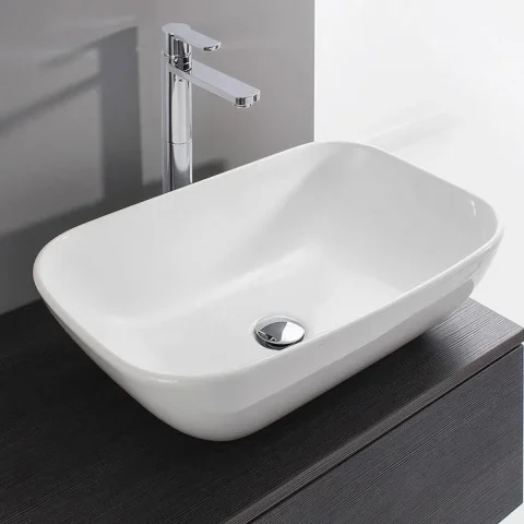 Crosswater Serene Counter Basin No Overflow White detail view - Image 6