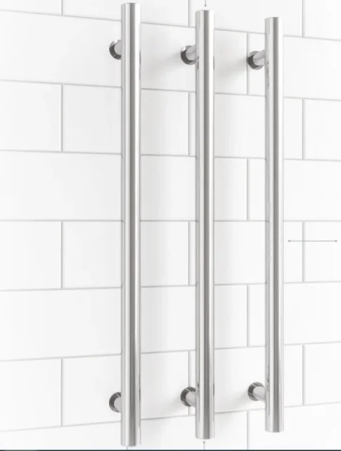Thermosphere 12v Vertical Heated Towel Bar Round 900mm Polished Stainless product image - Image 1