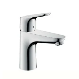 Hansgrohe Focus Basin Mixer 100 Chrome Chrome detail view - Image 2