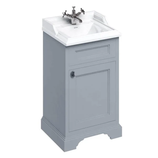 Burlington Freestanding Basin Unit With Doors Grey