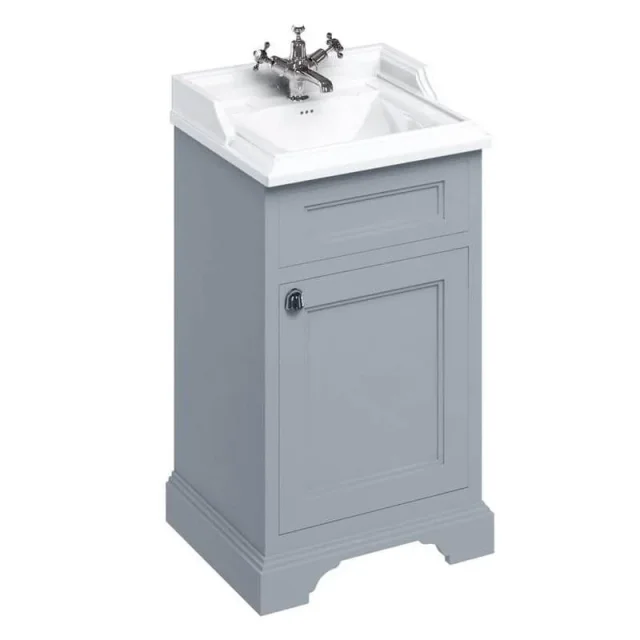 Burlington Freestanding Basin Unit With Doors Grey product image - Image 1