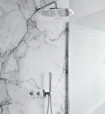 Crosswater Mpro 2 Handle Trimset With Handset & Hose (must Be Paired With Wlbp25x31r+) Chrome detail view - Image 2