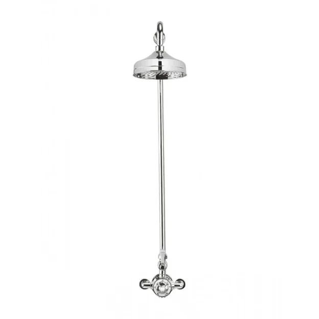 Crosswater Belgravia Thermo Shower Valve With 8" Fixed Head Chrome product image - Image 1