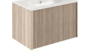 Crosswater Limit Single Drawer Unit 700 Modern Oak/anthracite product image - Image 1