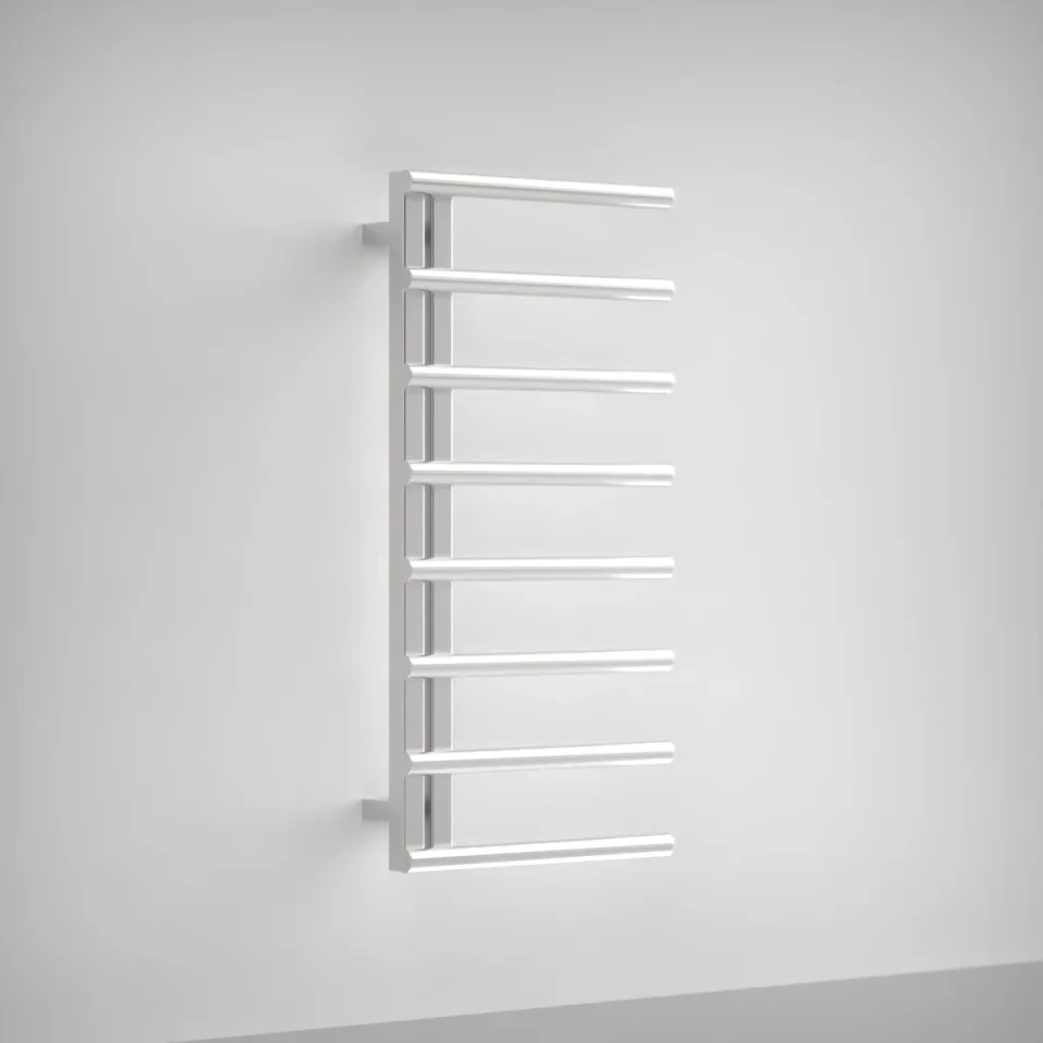 AVA Purity 1000 x 500mm Brushed Stainless Steel Towel Rail product image - Image 1