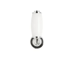 Burlington Round Base Light Tube Frosted Chrome