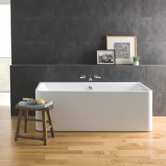 Bc Designs Murali Btw 1720x740 Bath (waste Included) Gloss White product image - Image 1
