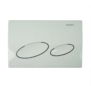 Geberit Kappa20 Flush Plate For Dual Flush - White
