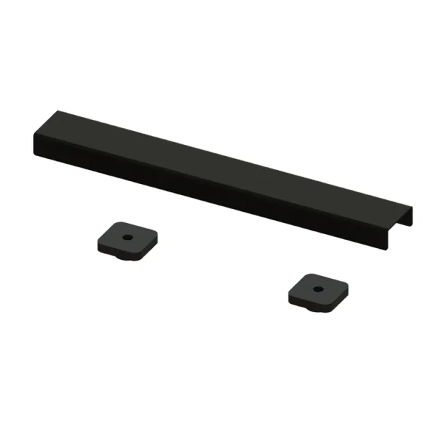 Abacus Elements Linear Waste Cover Plate 300mm Matt Black product image - Image 1