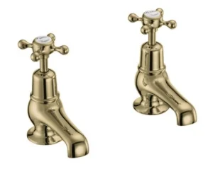 Burlington Claremont Qt 3 Basin Taps Gold