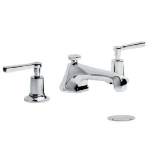 Lefroy Brooks Mackintosh Lever D/m 3 Hole Basin Mixer With Puw - Nickel