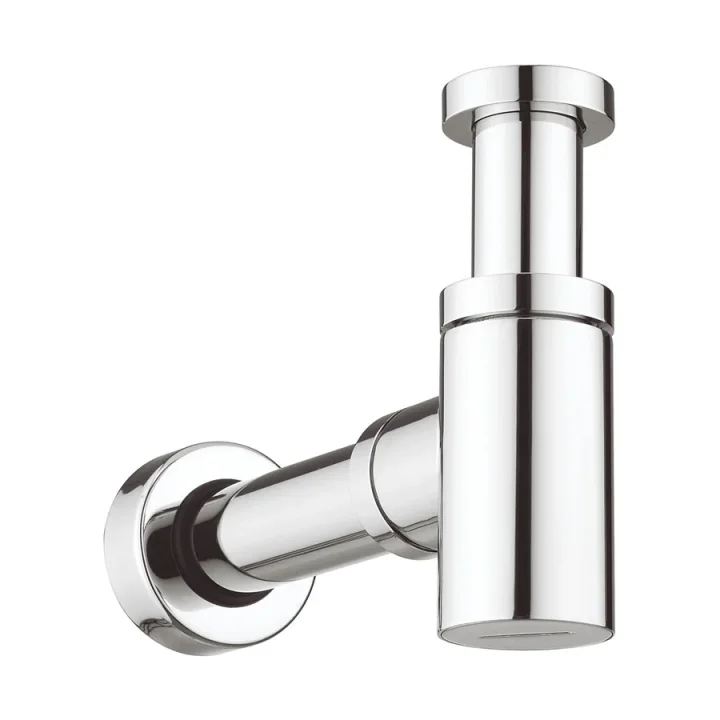 Crosswater Bottle Trap Millennium Small 400mm Pipe Chrome detail view - Image 2