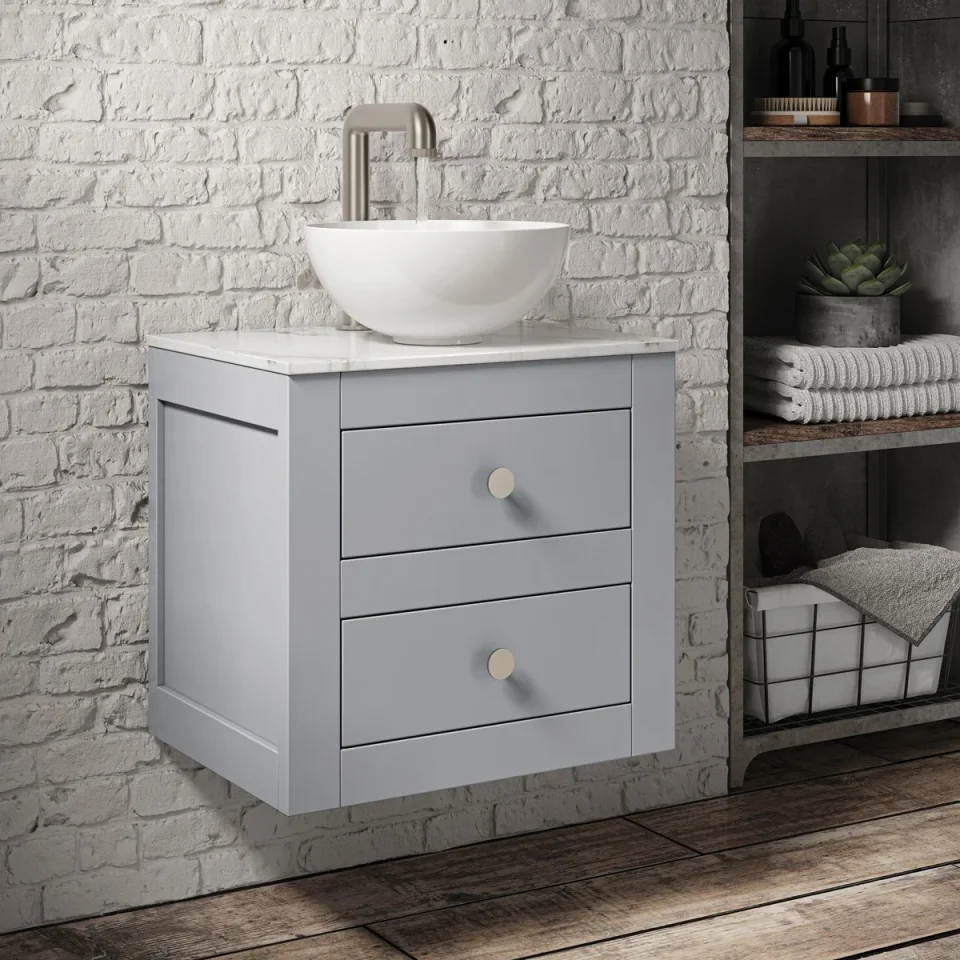 Crosswater Modern Handle X2 Brushed Stainless detail view - Image 2