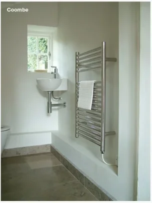 Jis Coombe 780 X 500mm Radiator For Electric Heating Polished Stainless Steel product image - Image 1